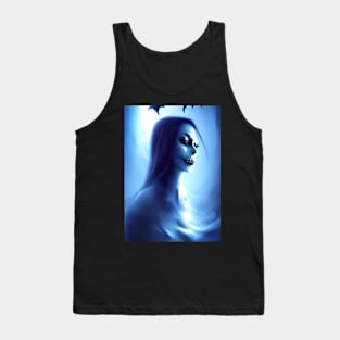 SAD EYED EYED HALLOWEEN VAMPIRESS Tank Top